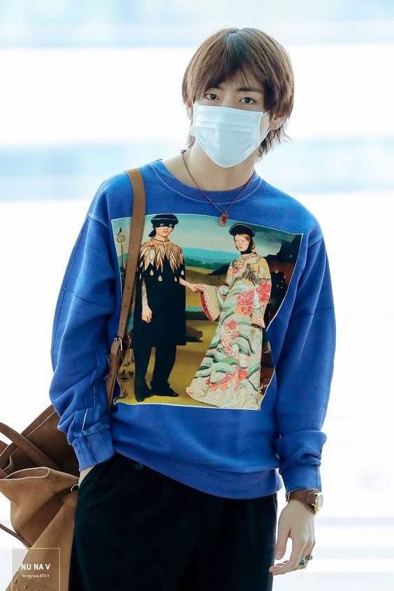 BTS Airport Fashion Taehyung (V) Fashion Chingu