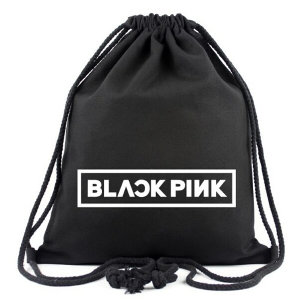 black pink tote bag