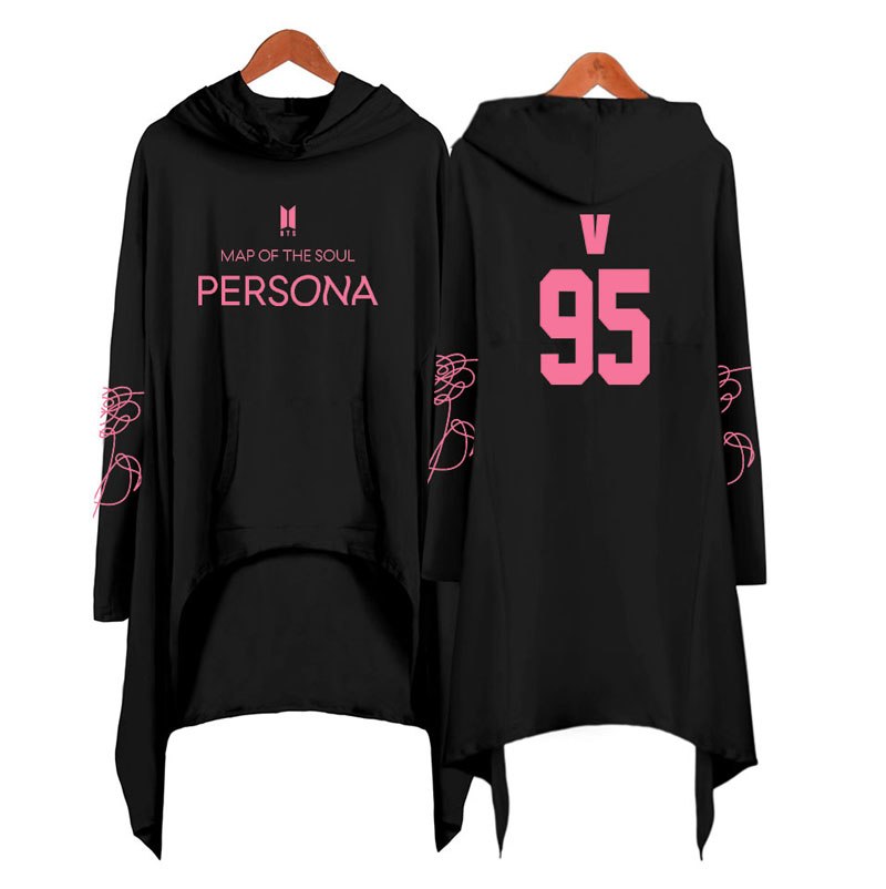 BTS Persona Black Long Hoodie Coat | K-Fashion at Fashionchingu