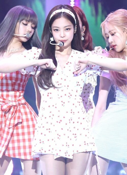 Beige Cherry Dress | Jennie – BlackPink