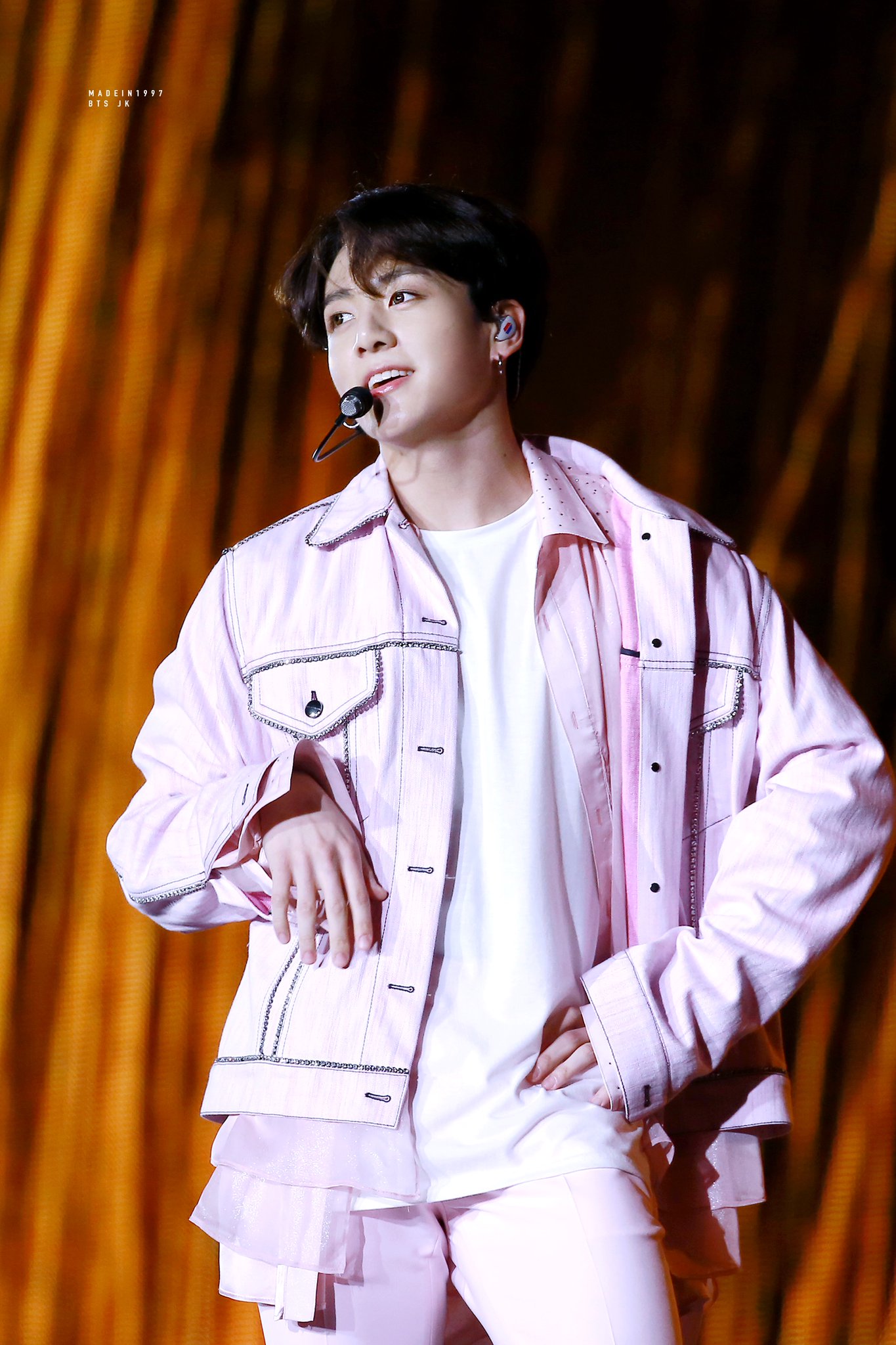 Pink Denim Jacket | Jungkook - BTS | K-Fashion at Fashionchingu