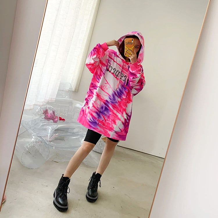 oversized sweatshirt tie dye