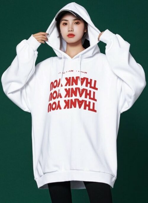 White Thank You Hoodie | IU