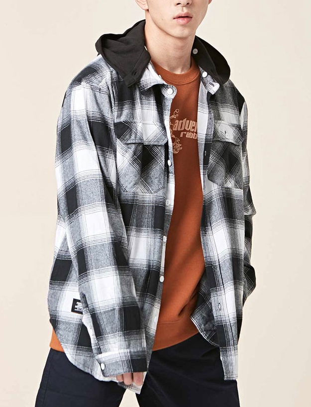 Black Grid Plaid Shirt  Jungkook - BTS - Fashion Chingu