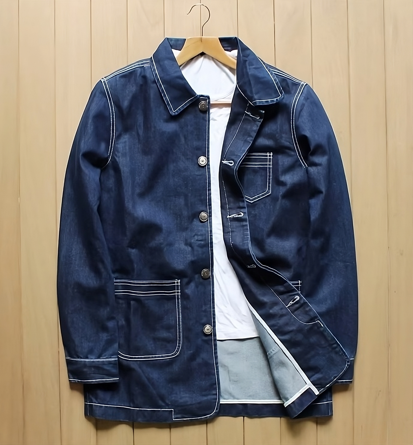 Jin - BTS Square Pocket Denim Jacket