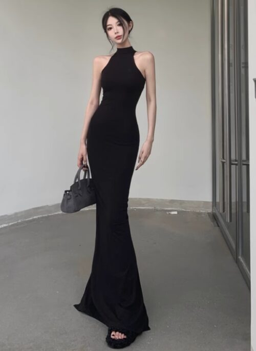 Black Bodycon Long Dress | Ningning – Aespa