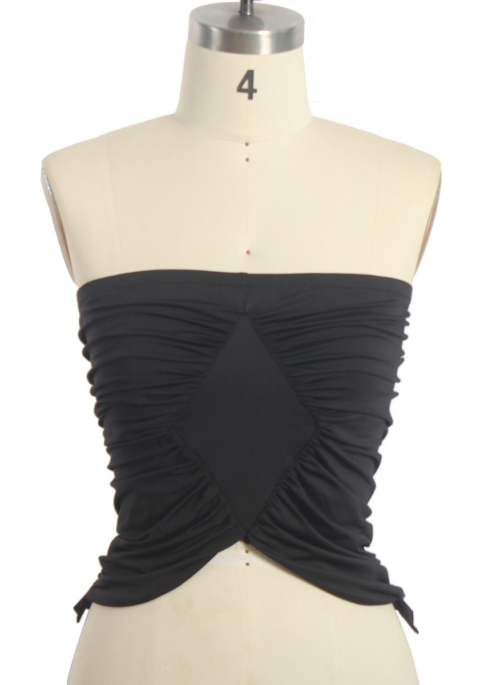 Black Diamond Pleated Tube Top | Rose – BlackPink