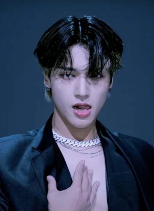 Silver Thick Diamond Chain Necklace | Wooyoung - ATEEZ