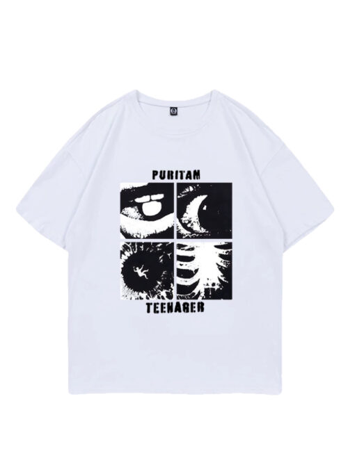 White 'Teenager' Crewneck T-Shirt | Heesung - Enhypen