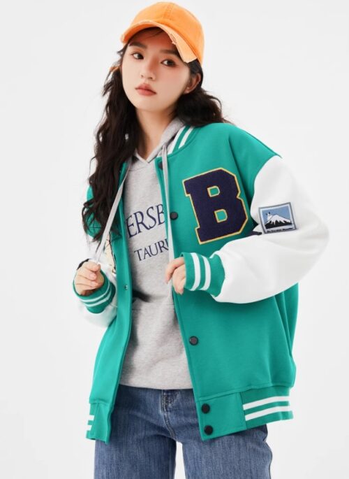 Green Oversized College Jacket | Jimin - BTS