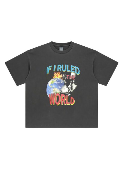 Grey 'If I Ruled The World' T-Shirt | Taehyung - BTS