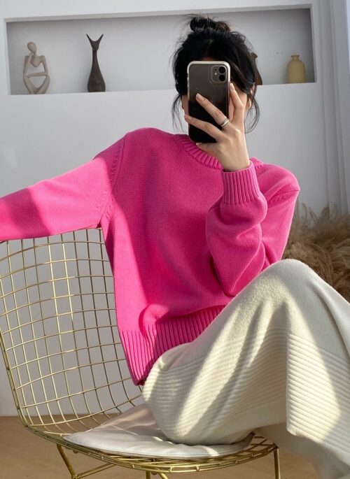 Pink Basic Sweater | Jimin - BTS