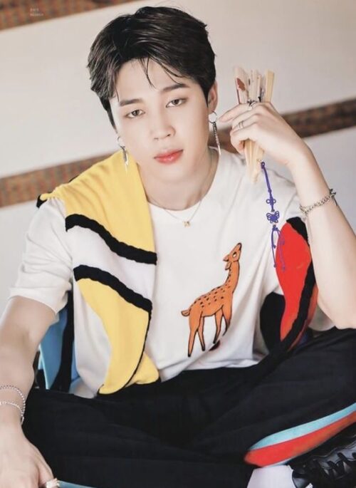 White Giraffe Print Shirt | Jimin - BTS