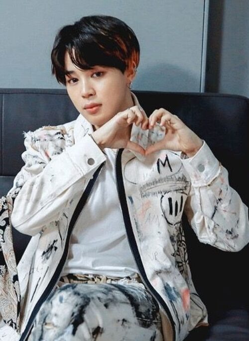 White Mulitcolored Graffiti Print Jacket | Jimin - BTS