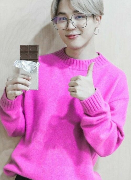 Pink Basic Sweater | Jimin - BTS