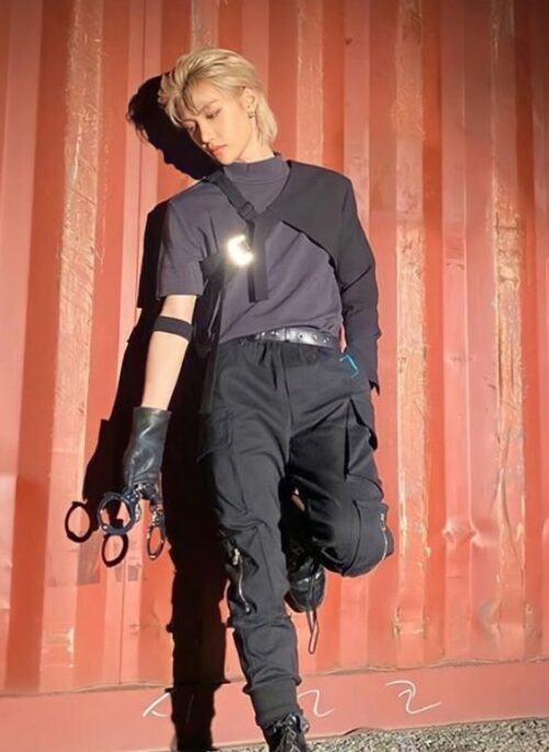 Black Slim Cargo Pants | Felix - Stray Kids