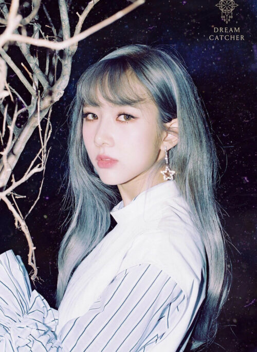 Silver Crystal Star Dangling Earrings | Yoohyeon - Dreamcatcher