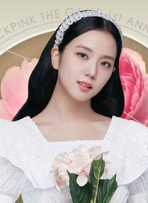 White Classic Puff Sleeve Dress | Jisoo - BlackPink