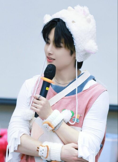 White Cute Lamp-Ears Headband | Jisung - Stray Kids