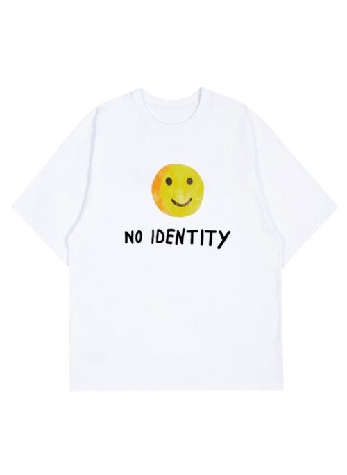 White No Identity Smiley T-Shirt | Yunhyeong - iKON