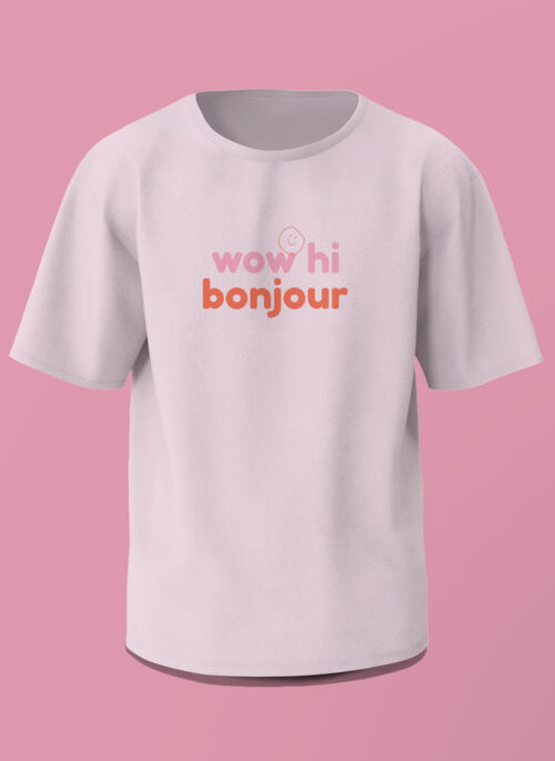 Dahyun’s Iconic “Wow, Hi, Bonjour” Tee