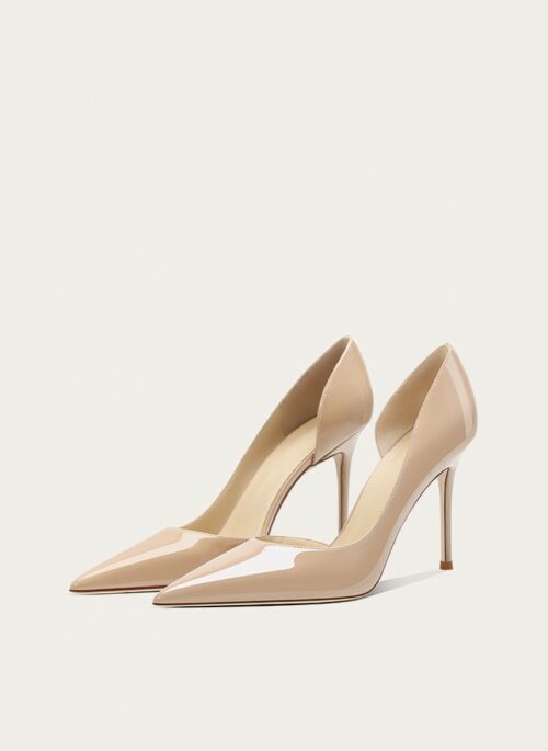 Beige Nude D'Orsay Stiletto | Rose - BlackPink