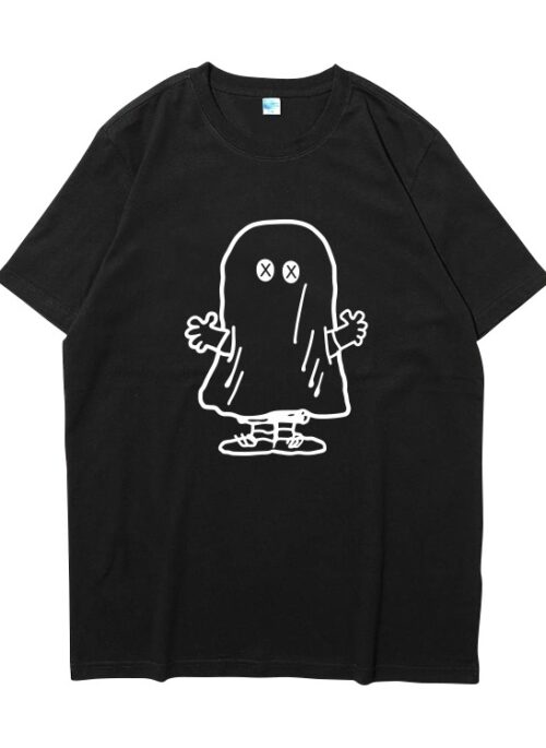 Black Doodle Ghost T-Shirt | J-Hope - BTS