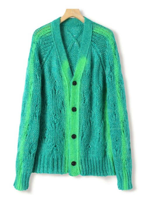 Green Gradient Knit Cardigan | J-Hope - BTS