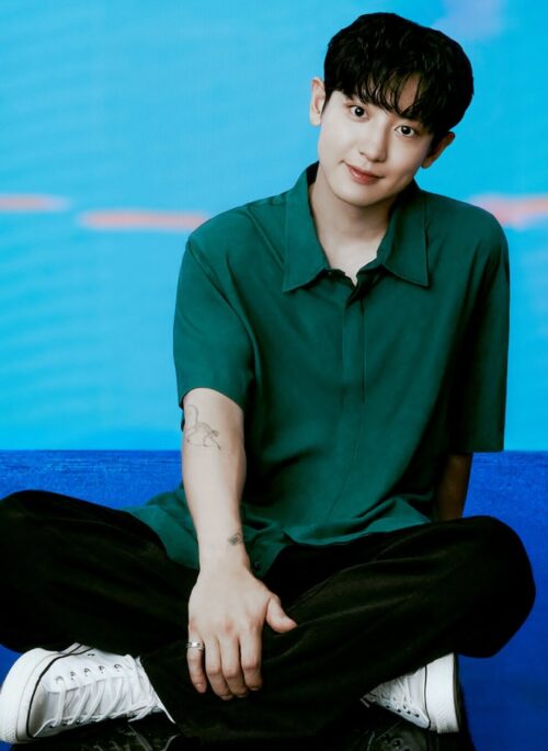 Green Short Sleeves Shirt | Chanyeol - EXO