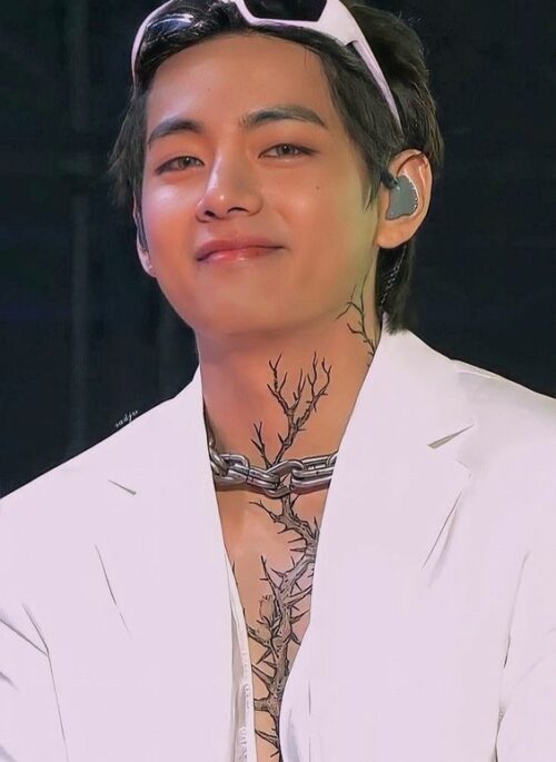 Silver Double Link Chain Choker Necklace | Taehyung - BTS