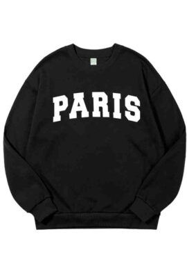 Black “Paris” Printed Sweatshirt | Kihyun – MONSTA X