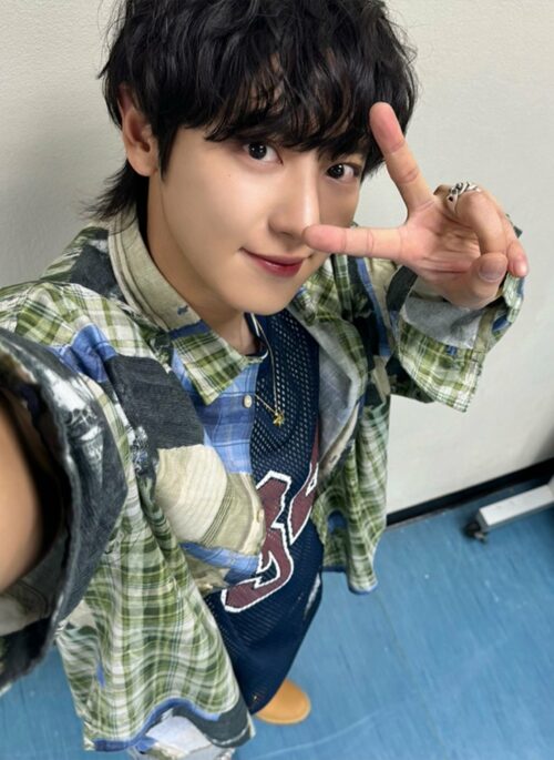 Green Plaid Patchwork Style Shirt | Chanyeol – EXO