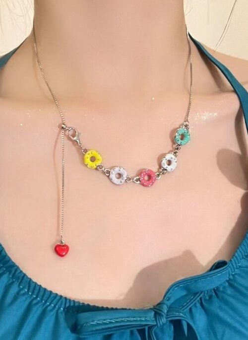 Multicolored Candy Adjustable Necklace | Eunchae – Le Sserafim