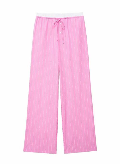 Pink Striped Pajama Pants | Chaewon - Le Sserafim