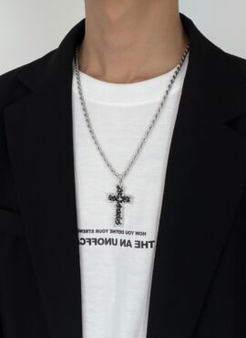 Black Cross Pendant Necklace | San – ATEEZ