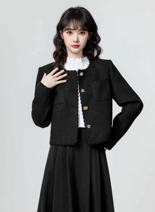 Chic Black French Style Jacket