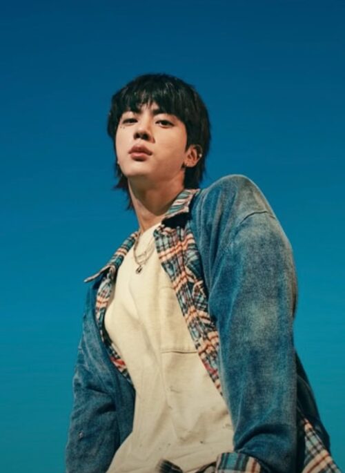 Red And Blue Plaid Oversized Shirt | Jin – BTS