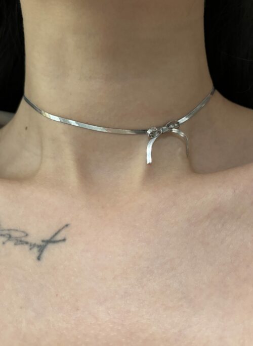 Silver Lace Chocker Necklace | Yuqi – (G)I-DLE