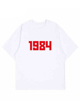 White 1984 Crewneck T-Shirt | Mingyu – Seventeen