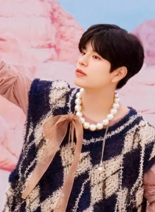 White Large Pearl Necklace | Seungmin - Stray Kids