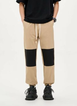 Beige Color Block Sweatpants | J-Hope – BTS