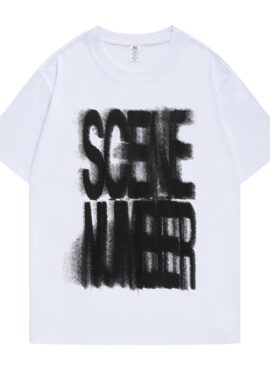 White “Scene Number” Printed T-Shirt | Mark – NCT