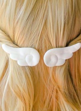 White Angel Wings Hairpin | Dahyun – Twice