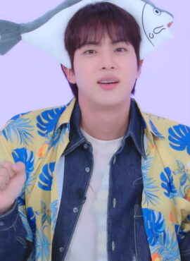 Yellow Tropical Print Shirt | Jin – BTS