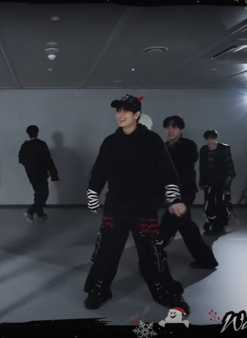 Black And Red Gothic Style Jeans | Seungmin - Stray Kids