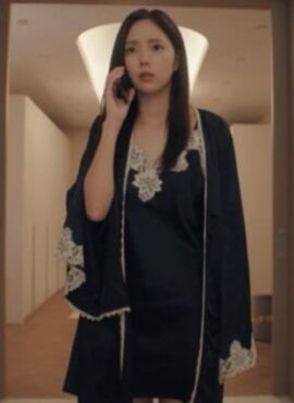 Black Silk Night Dress | Hong Hee Joo – When The Phone Rings