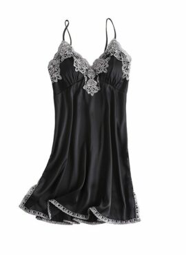 Black Silk Night Dress | Hong Hee Joo – When The Phone Rings