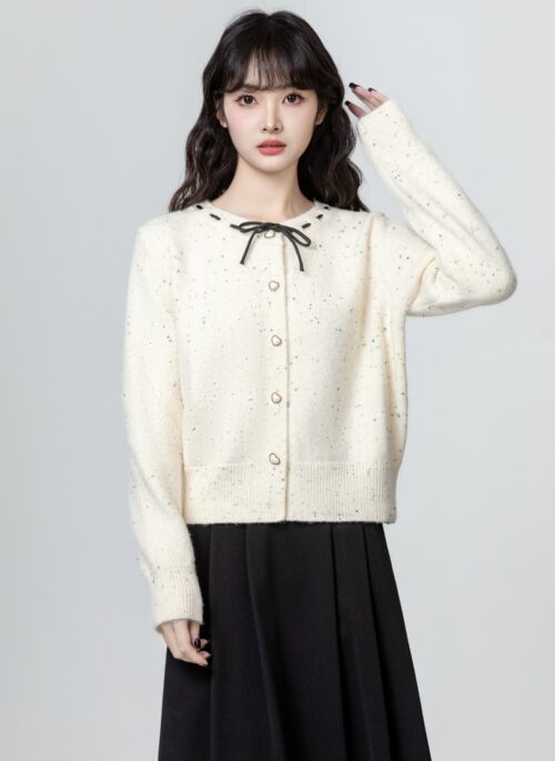 Chic Colorblock Knit Cardigan Sweater