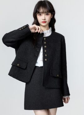 Chic Woolen Cardigan Coat