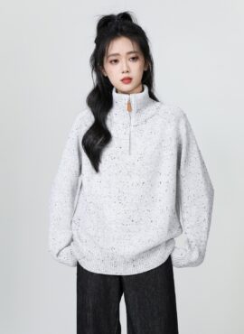 Cozy High Neck Pullover Sweater